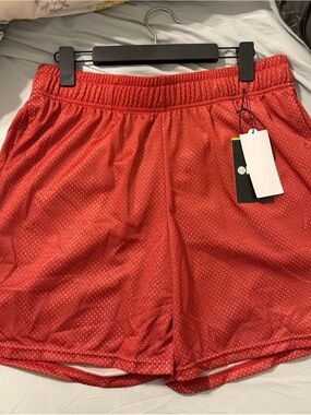 PSD Red Men's Athletic Mesh Shorts